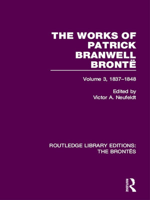 cover image of The Works of Patrick Branwell Brontë